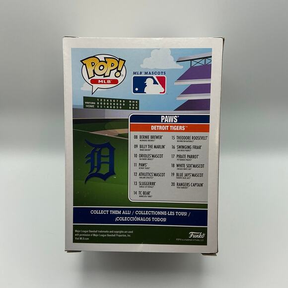 MLB - Paws (Detroit Tigers) #11 - Funko Mascots - Picture 3 of 6